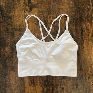 XS NVGTN White Flourish Seamless Bra